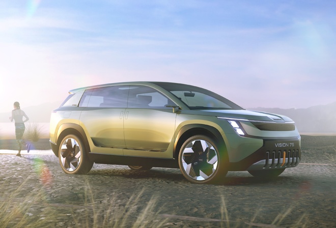 eMobility, Skoda Vision 7S, 2022, concept, Skoda, electro vehicle