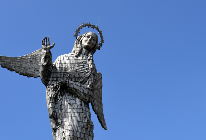 Quito, Ecuador, El Panecillo, Virgen de Quito