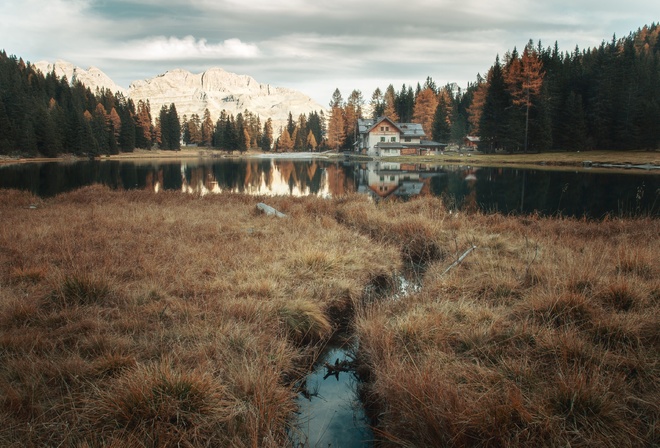 Autumn, Lake Nambino, Trentino, Northern Italy