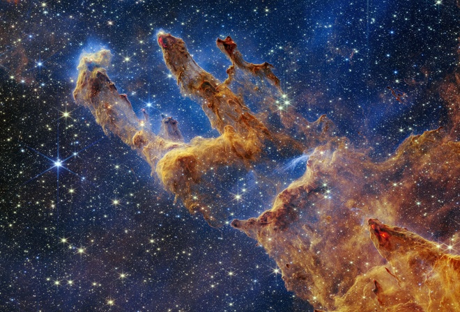 James Webb Space Telescope, NASA, ESA, Protostars, Pillars of Creation