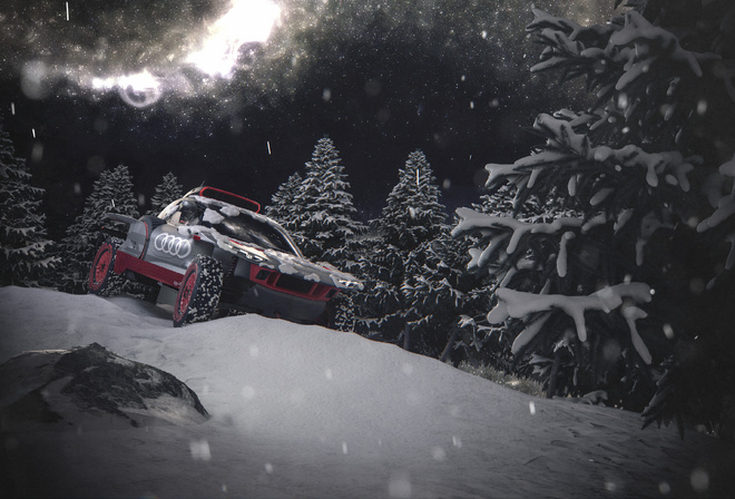 Audi, virtual world tour, Merry Christmas, Audi RS Q e-tron