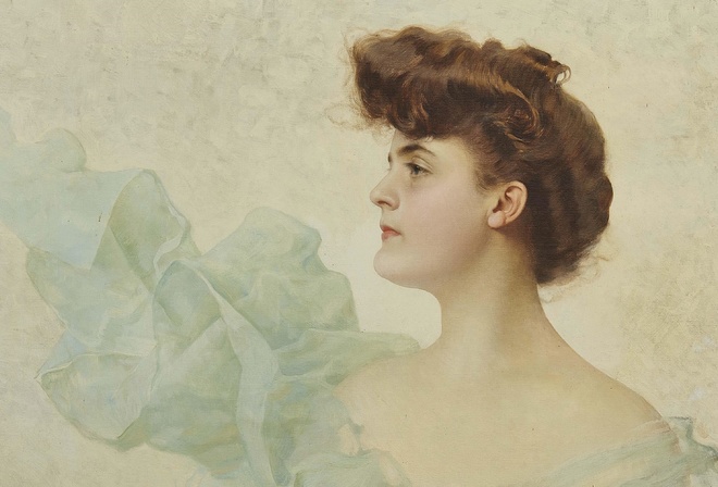 Vittorio Matteo Corcos, italien, 1907, Nerina