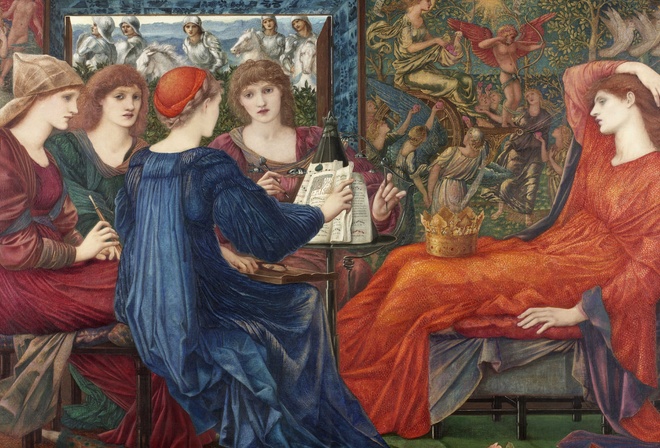 Edward Burne-Jones, 1873-78, British, praise of Venus or love, Laus Veneris