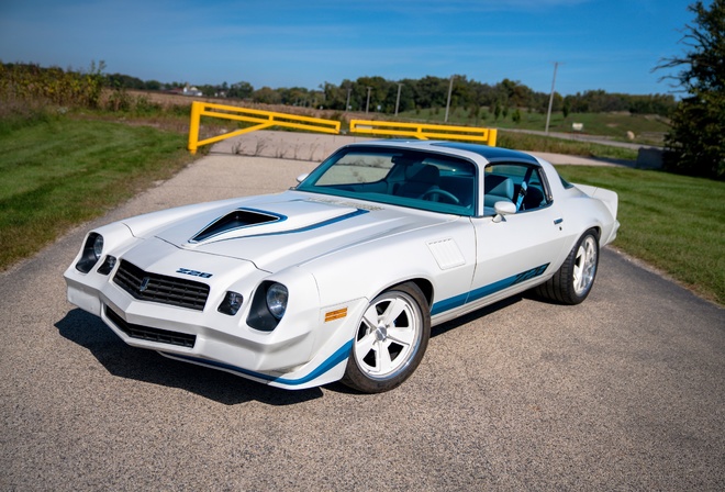 1979 Chevrolet Camaro Z28, white, gm, muscle, classic