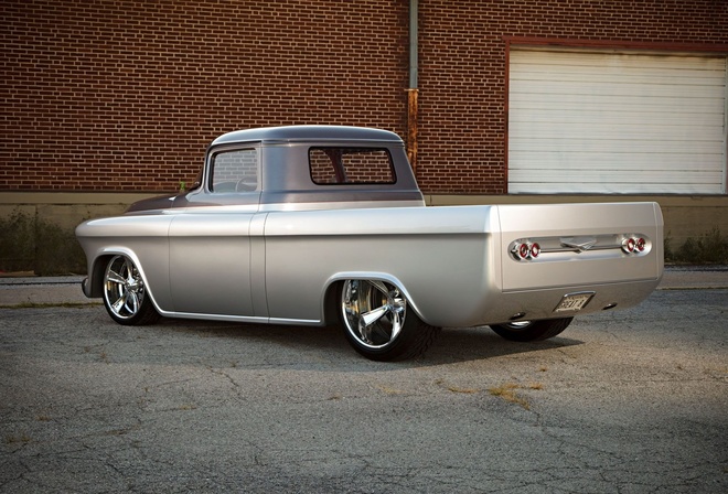 truck, classic, custom, 1957 chevrolet