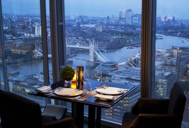 Restaurant, Shangri-La Hotel, London