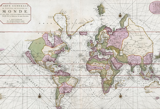 Ancient World Maps, 1693, Pierre Mortier, world map