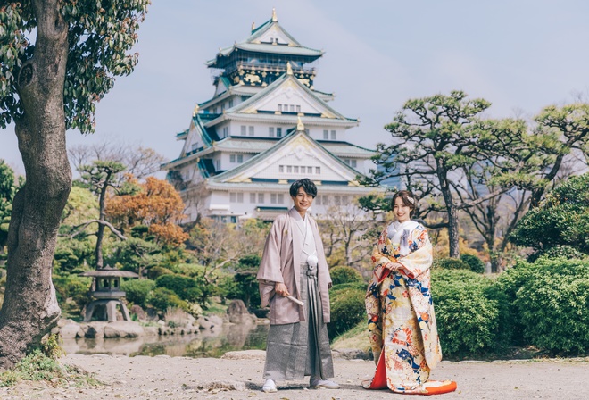 Main Tower, Osaka Castle Park, urban park, Osaka