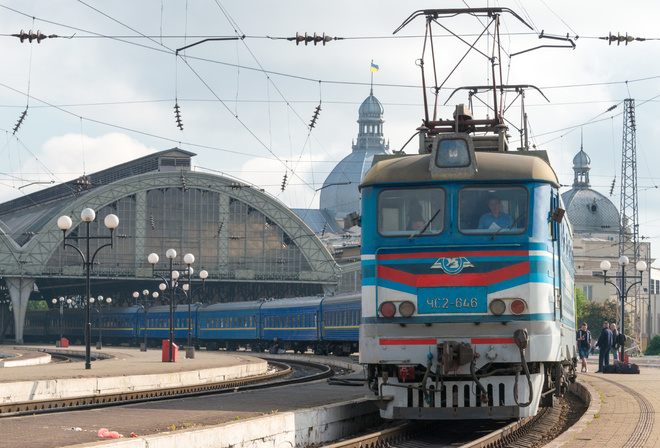 , railway station, Lviv, Ukraine