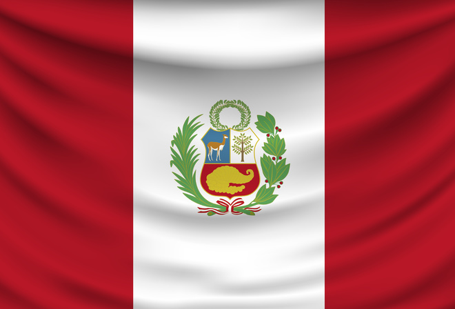 Republic of Peru, state flag, Bandera de Peru