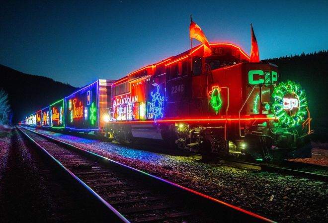 locomotive, Canadian Pacific Holiday Train, North America