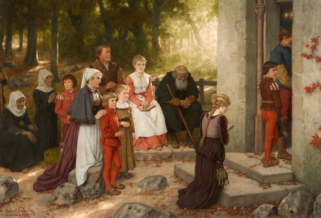 Hubert Salentin, German, Chapel in the Forest