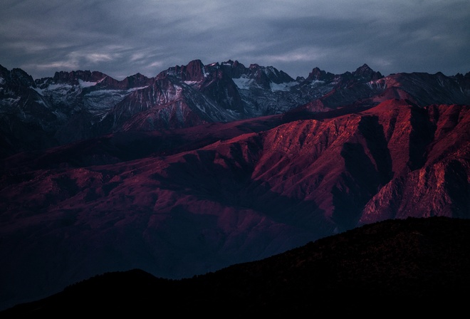 nature, mountains, rocks, evening, USA