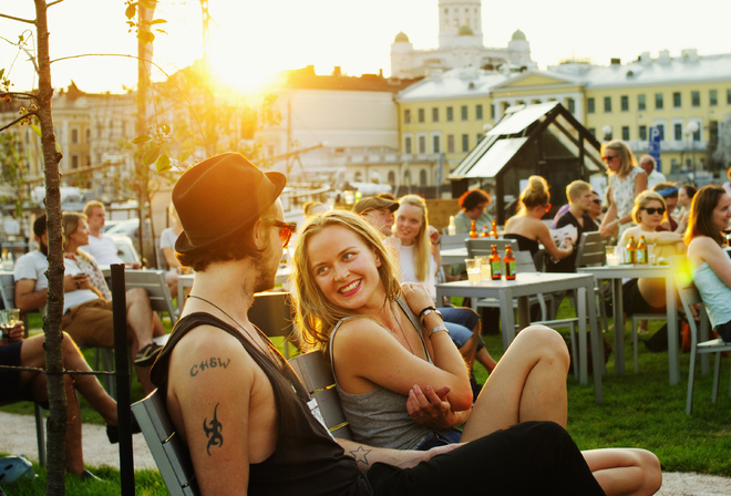 Helsinki, summer, Market Square, Finland