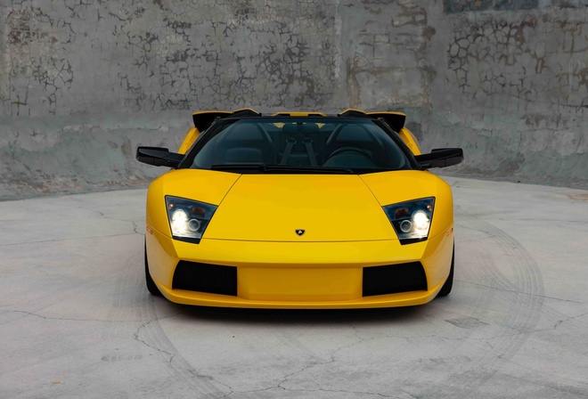 Lamborghini Murcielago Roadster, yellow cars, car, italian cars, Lamborghini