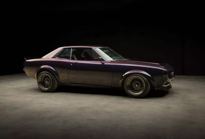 Toyota, Toyota Celica, vehicle, Powered 1977, classic car, purple cars