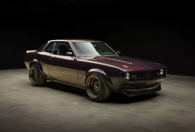 Toyota, Toyota Celica, vehicle, Powered 1977, classic car, purple cars