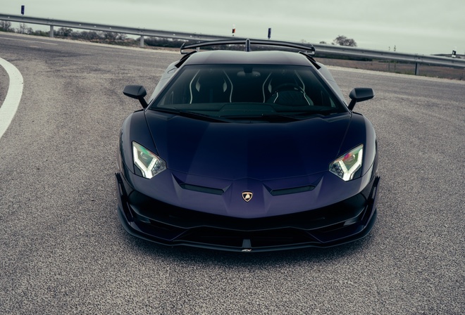 Lamborghini Aventador SVJ, italian cars, Lamborghini, Viola Aletheia, road, outdoors