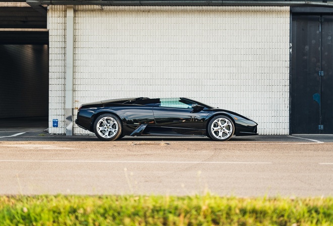 Lamborghini Murcielago Roadster, Lamborghini, italian cars, black cars