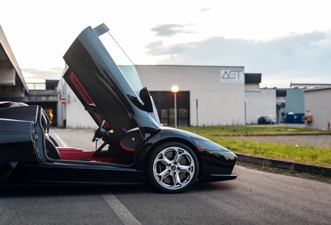 Lamborghini Murcielago Roadster, Lamborghini, italian cars, black cars