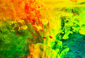 water, Colored, smoke