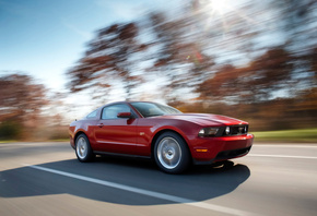 mustang, road, Ford