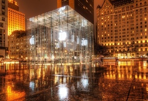 new york, Apple store,  