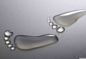 liquid, footprint, water