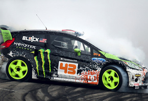 monster energy, tuning, sportcar, ford, fiesta, drift, ken block