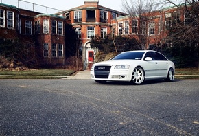 white, audi a8, cars, a8, tuning auto, Auto, audi, tuning cars, wallpapers  ...