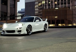 cars walls, parking, cars, Auto, wallpapers auto, mazda rx7, tuning, tuning ...