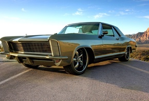 muscle car,  , , 1965, , riviera, green, Buick