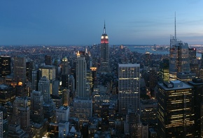 empire state building, New york, . 