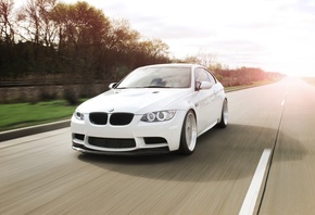 white, , Bmw, , road, sky,  , e92, , speed, m3