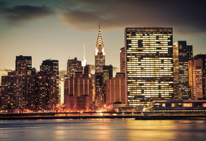 New York, Chrysler Building, city,  