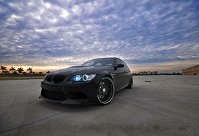 , m3, , black, sky, , sunset, Bmw, , e90, 