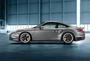 Porsche, 911, Turbo, 997, Tequipment, profile, silvery, , , ...