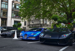 Black, matte, Aventador, x2, Chrome, Blue, Bugatti, Veyron, London, , , , , , , 