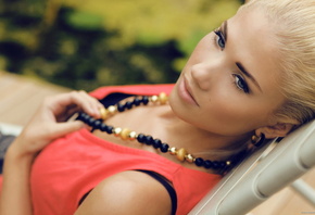 Berit Birkeland, girl, model, look, eyes, blonde