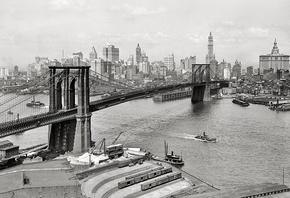 New york, nyc, brooklyn bridge, , , -