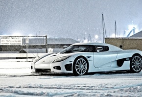 ,  , white, snow, ccx, , , winter, Koenigsegg