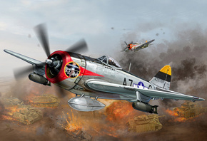 republic, p-47, , , thunderbolt, , , 