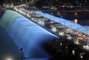 Rainbow fountain, , , , , seoul,  