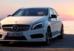 new, mercedes, wallpapers, 2012, white, Car, package, , a200, sport, amg