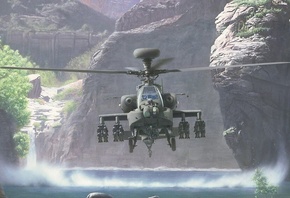 apache, helicopter