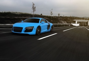 , , , r8, 8, speed, road, , Audi, blue