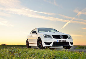 Mercedes-Benz, C63, AMG, Edition, 507, white, front
