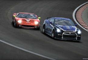 nfs, shift, cars, ford gt, nissan gt-r, , , 