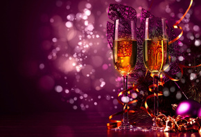 Celebrate, Christmas, champaine, decorations