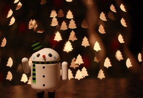 Merry Christmas, Wallpapers, Android, snowman